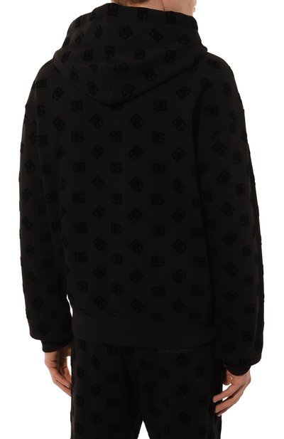 Хлопковая толстовка DOLCE & GABBANA черного цвета по цене 98550 руб., арт. G9AIYT/G7NWD, фото 4 Хлопковая толстовка DOLCE & GABBANA, арт. G9AIYT/G7NWD, фото 4