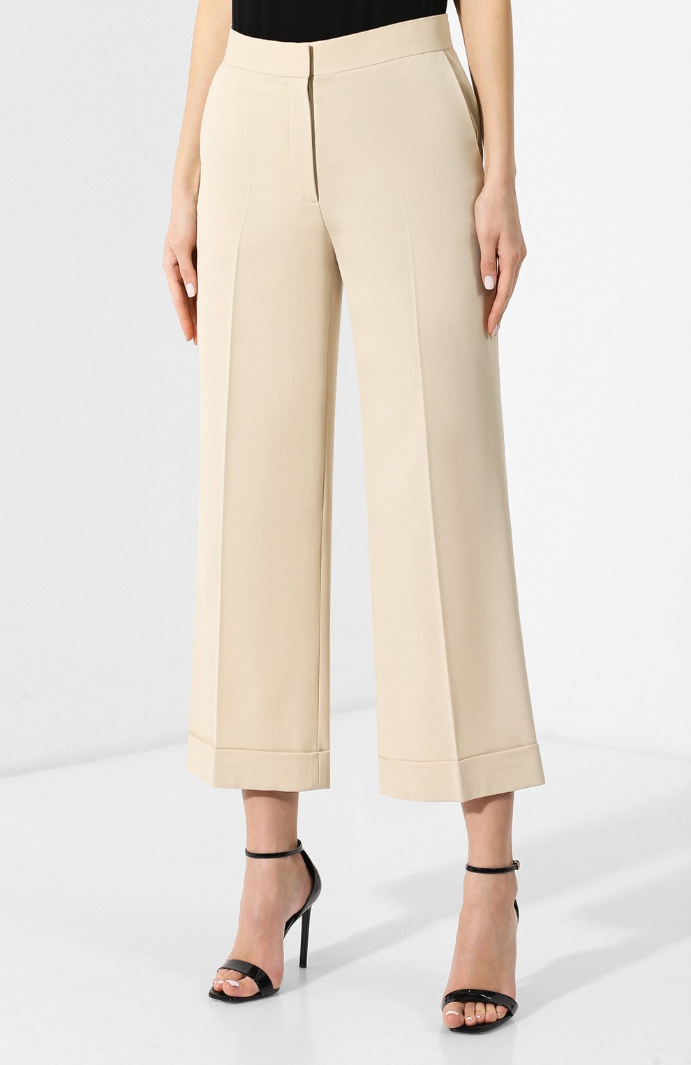 Укороченные брюки из шерсти THE ROW, арт. 4423W1136, фото 3