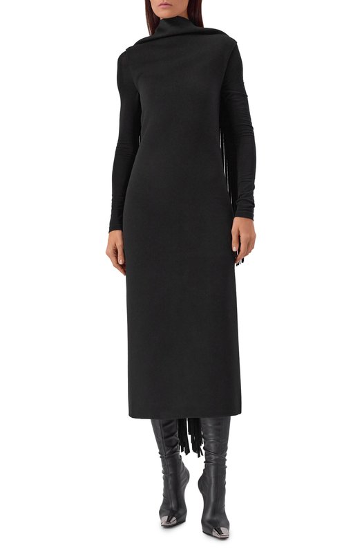 Шерстяное платье Sportmax RAME Чёрный  RAME Фото 3