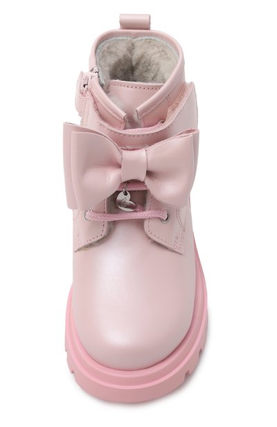 Кожаные ботинки MONNALISA, арт. 83F003M, фото 4