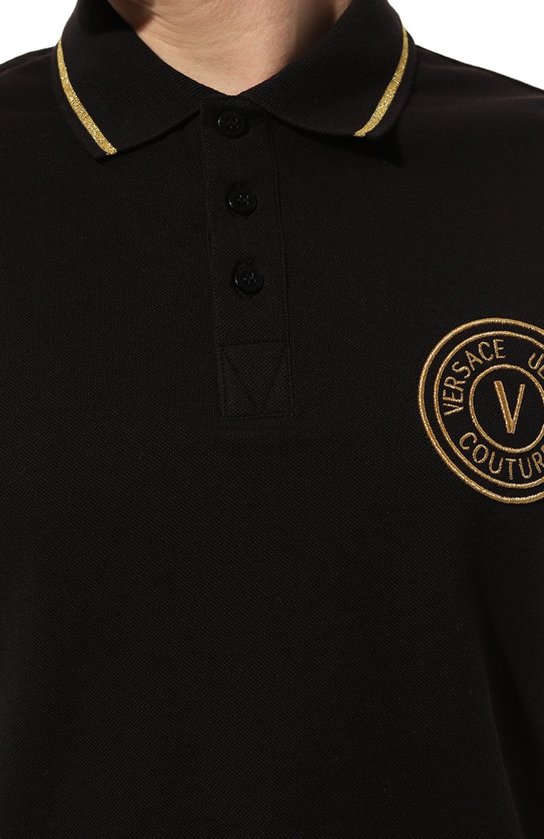Хлопковое поло VERSACE JEANS COUTURE, арт. 75GAGT06/CJ01T, фото 1