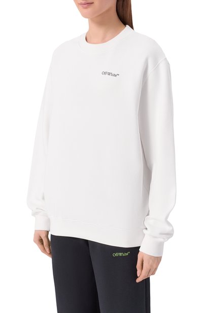 Хлопковый свитшот OFF-WHITE, арт. 0WBA055S26FLE002, фото 3