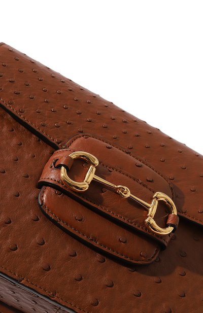Сумка 1955 horsebit small из кожи страуса GUCCI, арт. 602204 EY00G, фото 3
