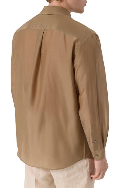 Рубашка из хлопка и шелка 12 STOREEZ, арт. 132301, фото 4