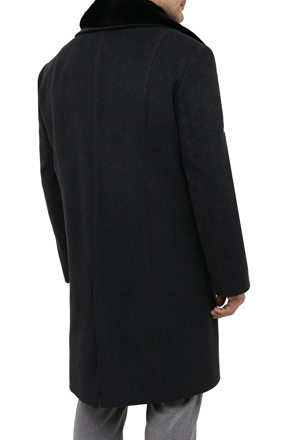 Кашемировое пальто с воротником из норки VICTORIA KUSENKOVA, арт. 719111510544, фото 4