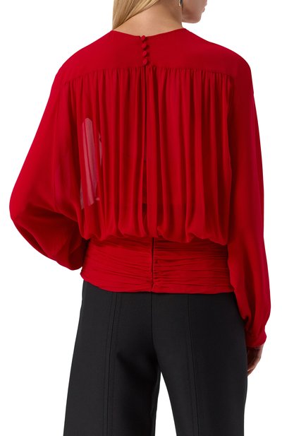 Шелковая блузка VALENTINO, арт. 6B0AEAG5/93M, фото 4