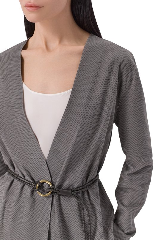 Замшевый жакет Giorgio Armani GW003155/AF24751 Серый  GW003155/AF24751 Фото 5