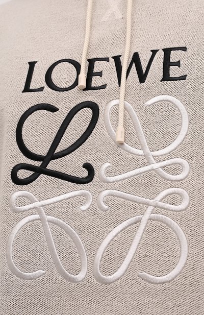Хлопковое худи LOEWE хаки цвета по цене 61500 руб., арт. H526341X94, фото 5 Хлопковое худи LOEWE, арт. H526341X94, фото 5