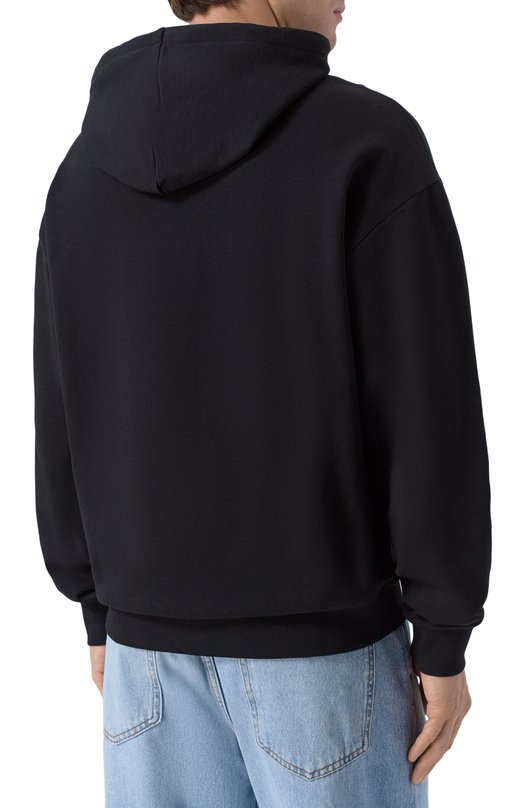 Хлопковое худи HUGO Blue 50522370 Чёрный  50522370 Фото 4