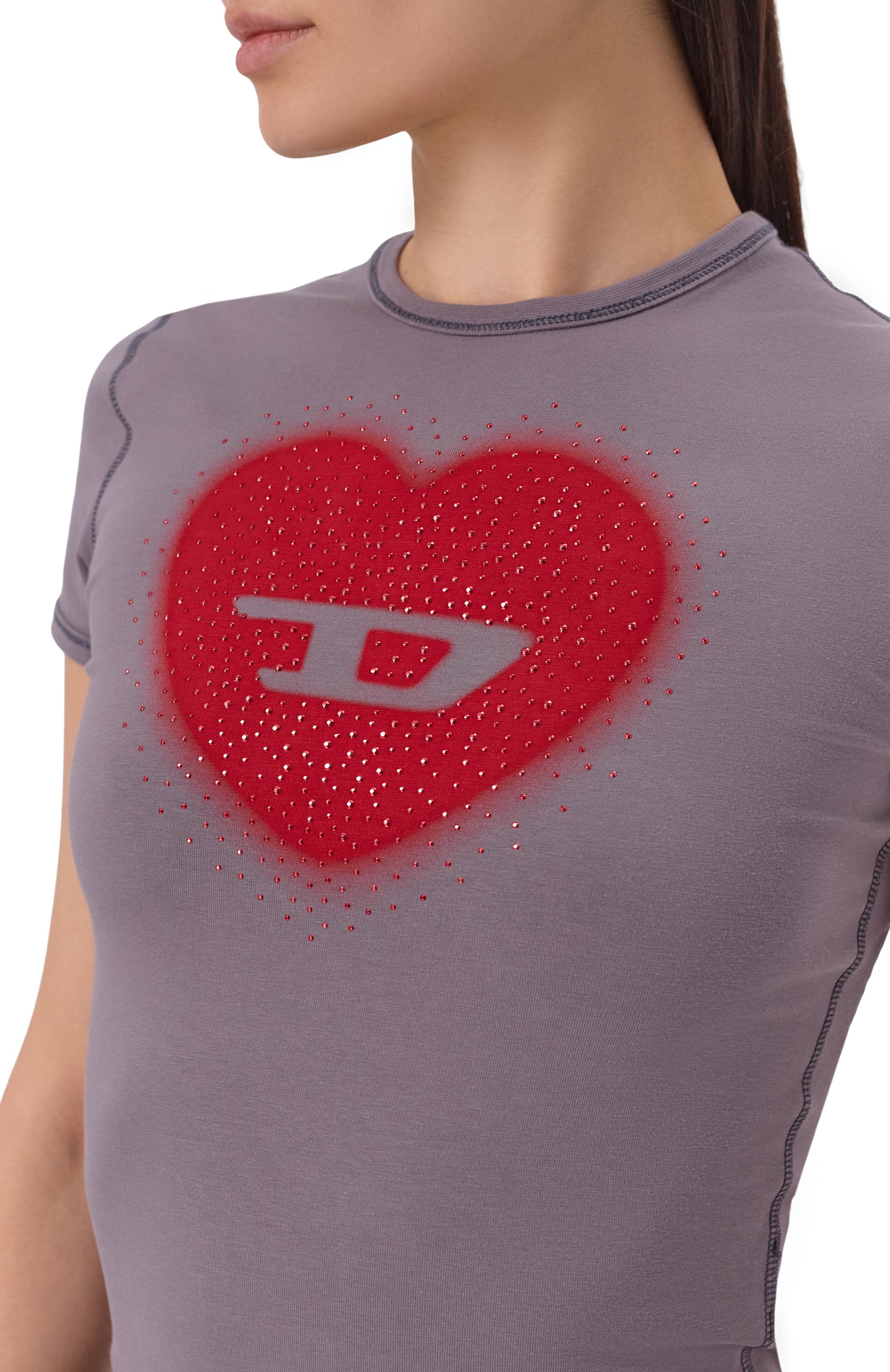 Хлопковая футболка DIESEL, арт. A20980/0QHHA, фото 5