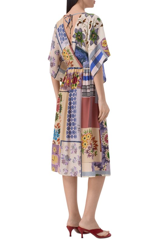 Шелковое платье Weekend Max Mara WKDN0ME Разноцветный  WKDN0ME Фото 3