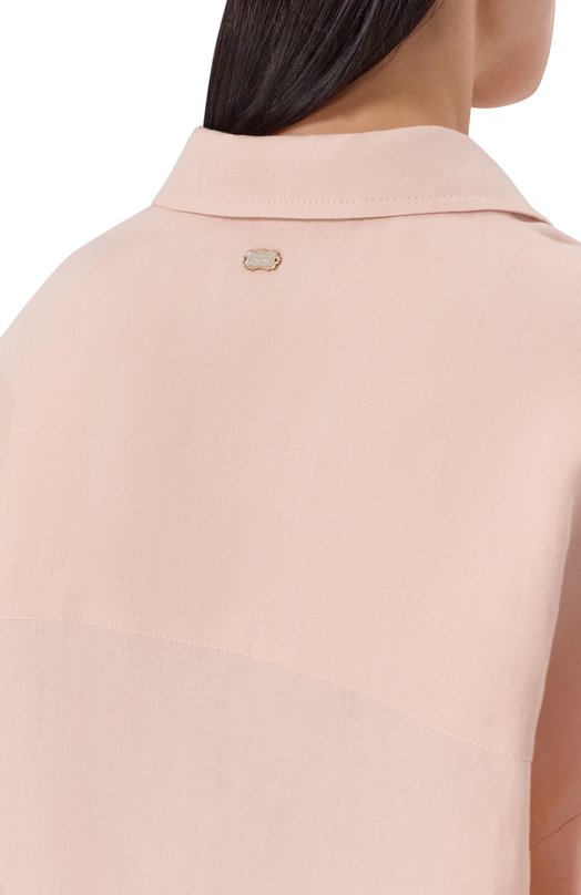 Льняная рубашка Agnona TD1113E/U3049E Розовый  TD1113E/U3049E Фото 5