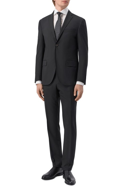 Шерстяной костюм Corneliani 276005/2718414_SET Чёрный 276005/2718414_SET