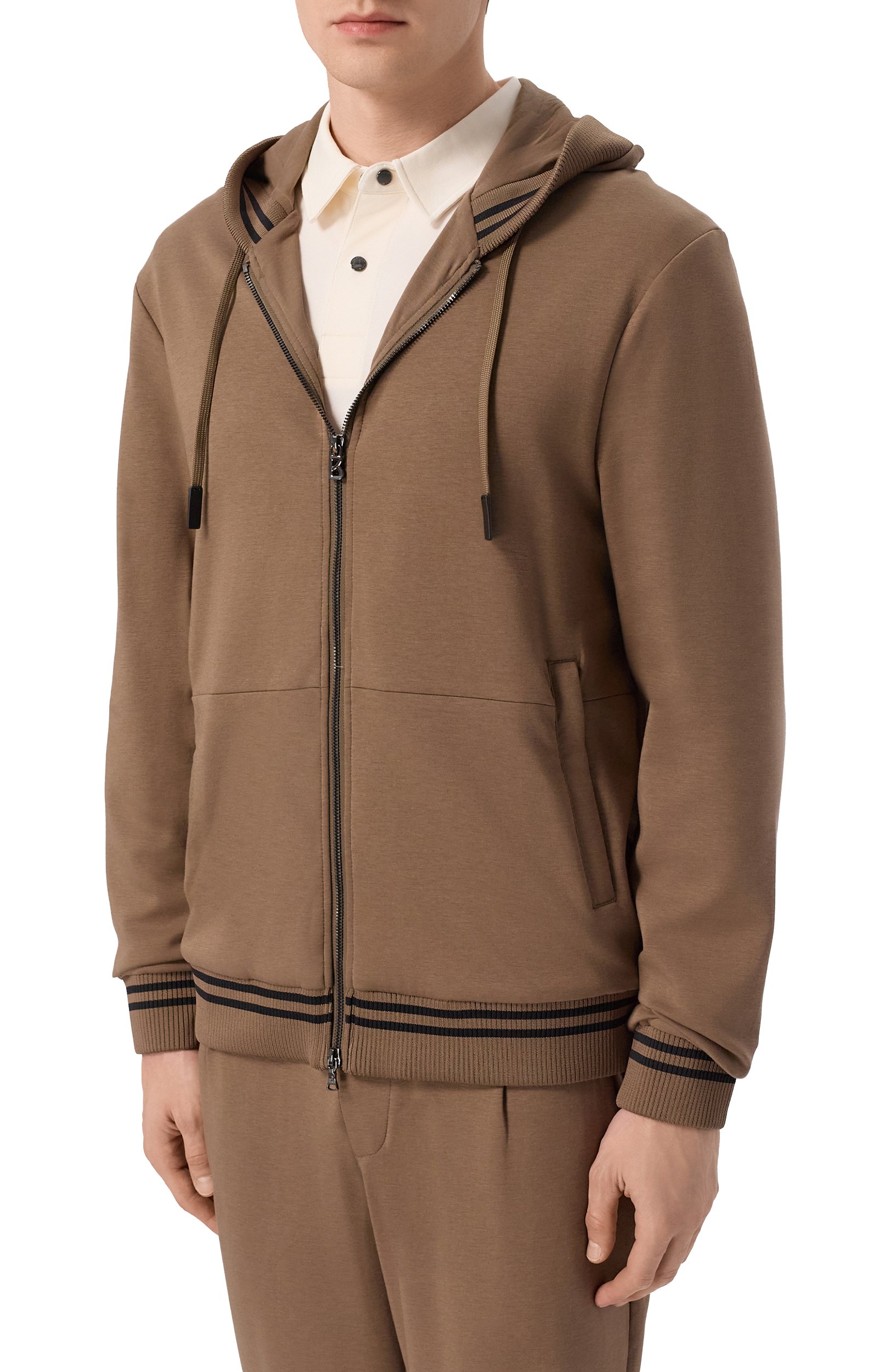 Толстовка BOGNER коричневого цвета по цене 44950 руб., арт. 88235253, фото 3 Толстовка BOGNER, арт. 88235253, фото 3
