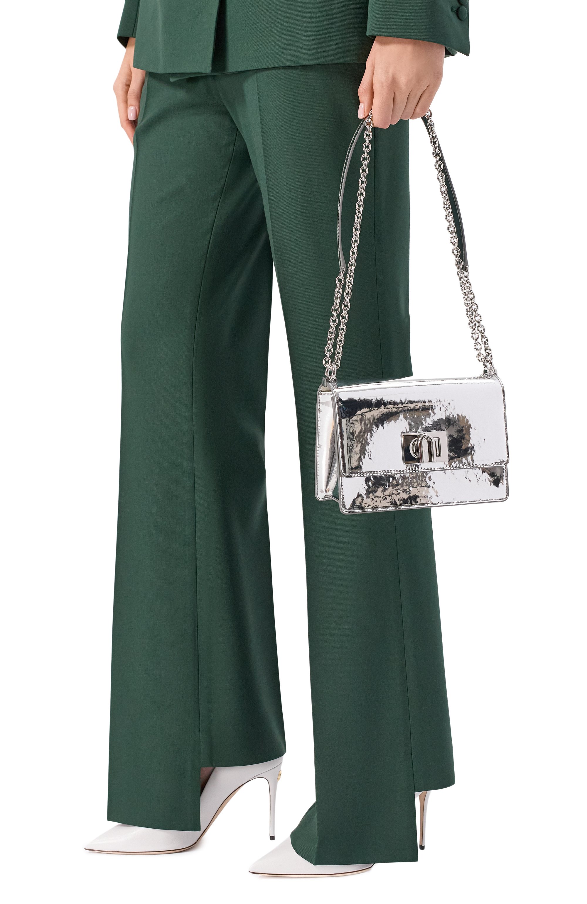 Сумка furla 1927 mini FURLA серебряного цвета по цене 44000 руб., арт. BAFKACO/BX2052, фото 2 Сумка furla 1927 mini FURLA, арт. BAFKACO/BX2052, фото 2