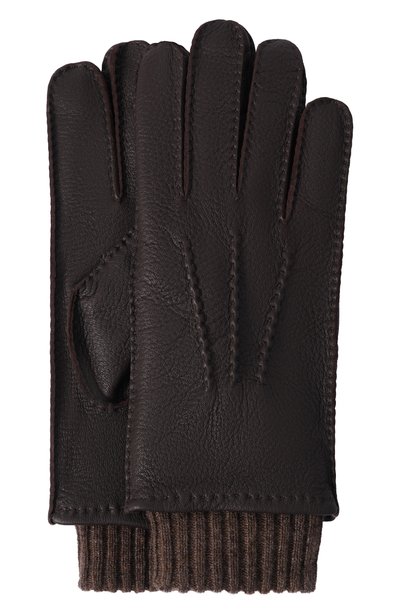 Женские кожаные перчатки 12 STOREEZ, арт. 139896