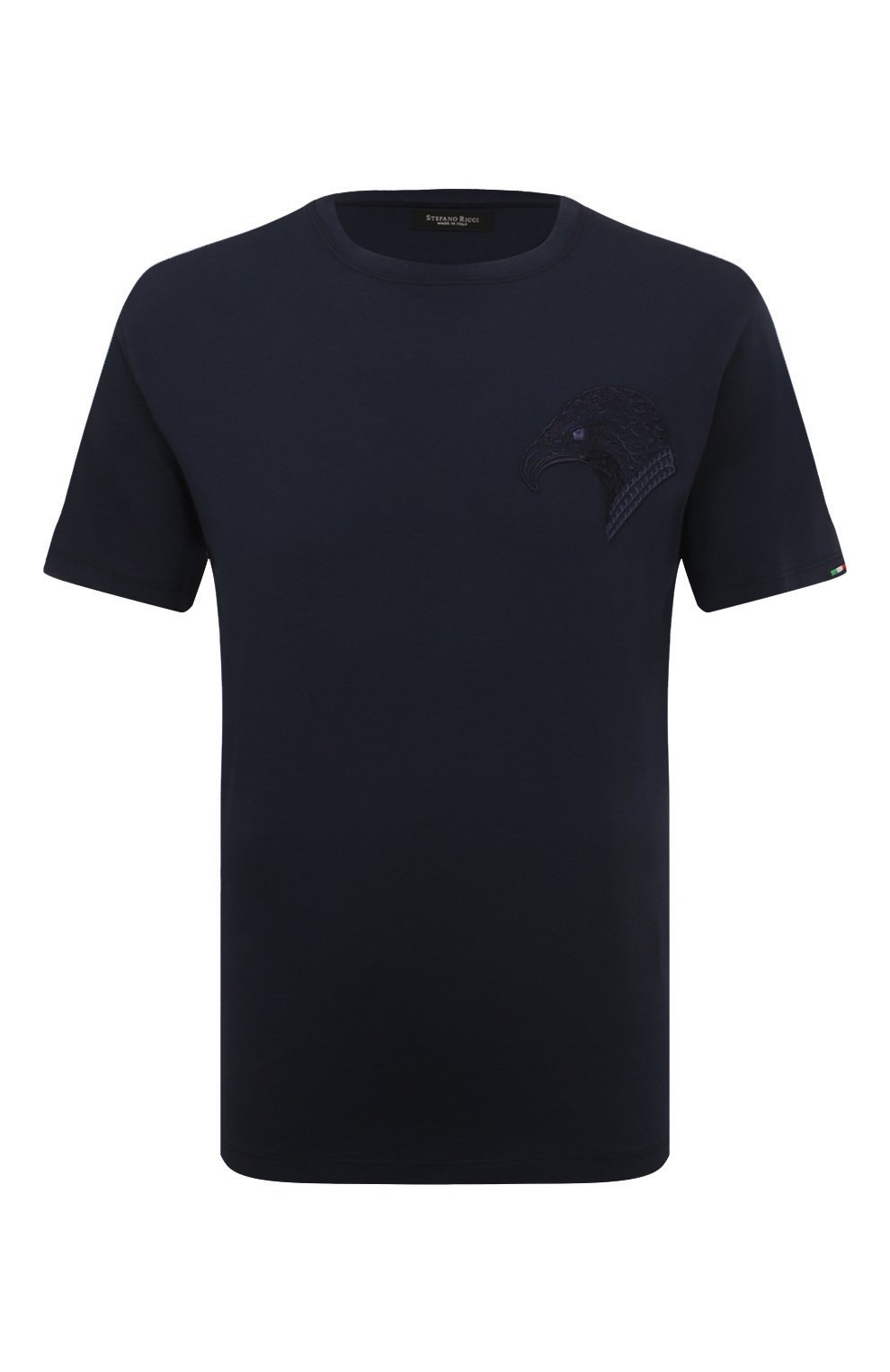 Футболка STEFANO RICCI темно-синего цвета по цене 43150 руб., арт. MNH3202450/803, фото 1 Футболка STEFANO RICCI, арт. MNH3202450/803, фото 1