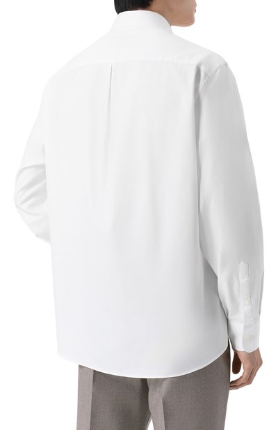 Хлопковая сорочка BRUNELLO CUCINELLI, арт. MW6040621, фото 4