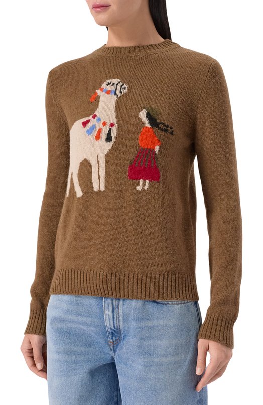 Свитер Weekend Max Mara NITRA Коричневый  NITRA Фото 3