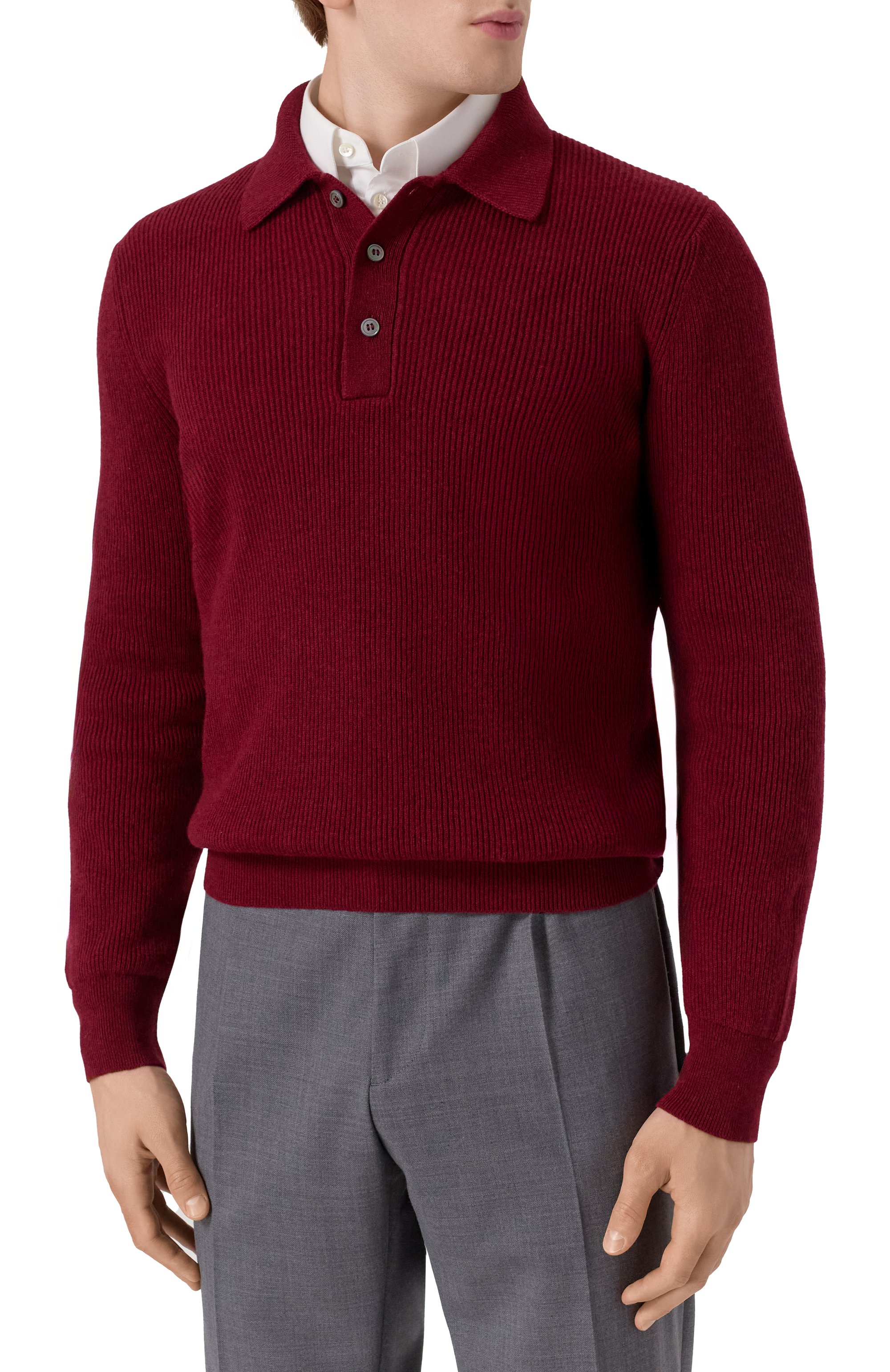 Поло из шерсти и кашемира GRAN SASSO, арт. 57161/19679, фото 3