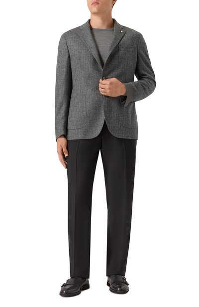 Пиджак из шерсти и кашемира L.B.M. 1911 темно-серого цвета по цене 105000 руб., арт. 2692/52617, фото 3 Пиджак из шерсти и кашемира L.B.M. 1911, арт. 2692/52617, фото 3