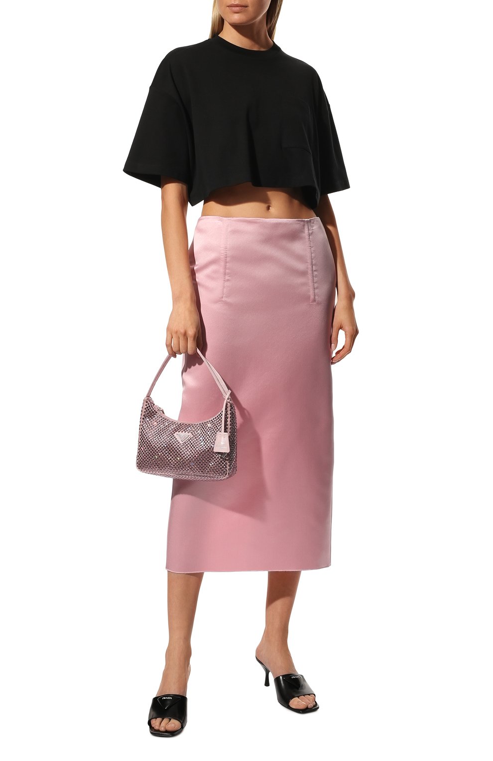 Сумка prada re-edition 2000 PRADA розового цвета по цене 190000 руб., арт. 1NE515-2AWL-F0E18, фото 7 Сумка prada re-edition 2000 PRADA, арт. 1NE515-2AWL-F0E18, фото 7