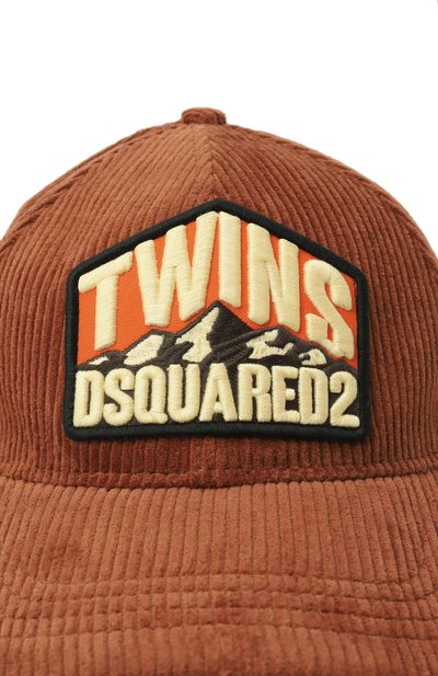 Вельветовая бейсболка DSQUARED2 коричневого цвета по цене 22700 руб., арт. BCM0873/16204546, фото 3 Вельветовая бейсболка DSQUARED2, арт. BCM0873/16204546, фото 3