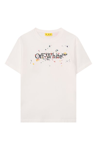 Хлопковая футболка OFF-WHITE, арт. 0BAA002F25JER005/4-12