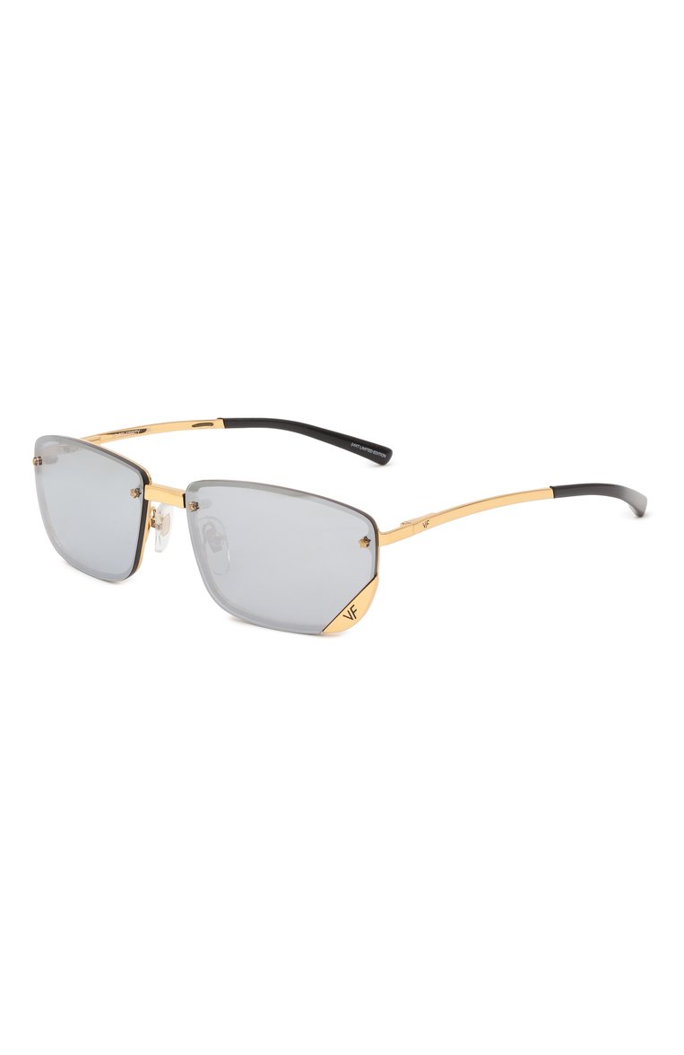 Мужские солнцезащитные очки VINTAGE FRAMES серого цвета, арт. VF CELEBRITY 24KT G0LD/CHR0ME MIRR0R | Фото 1 (Региональные ограничения белый список (Axapta Mercury): Не проставлено; Нос: Не проставлено; Тип очков: С/з; Материал: Металл; Кросс-КТ: С/з-мужское; Очки форма: Прямоугольные; Оптика Гендер: оптика-мужское)