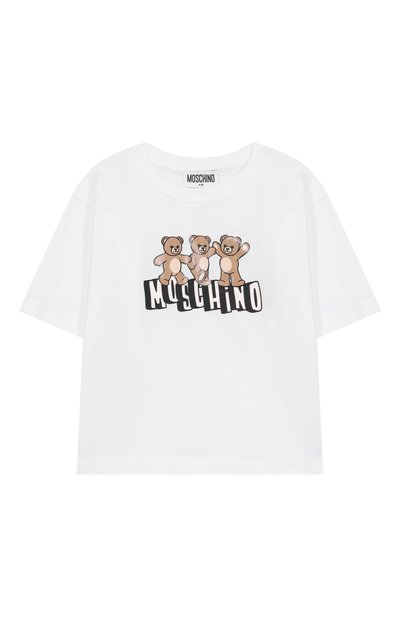 Хлопковая футболка MOSCHINO, арт. HUM05P/LAA23