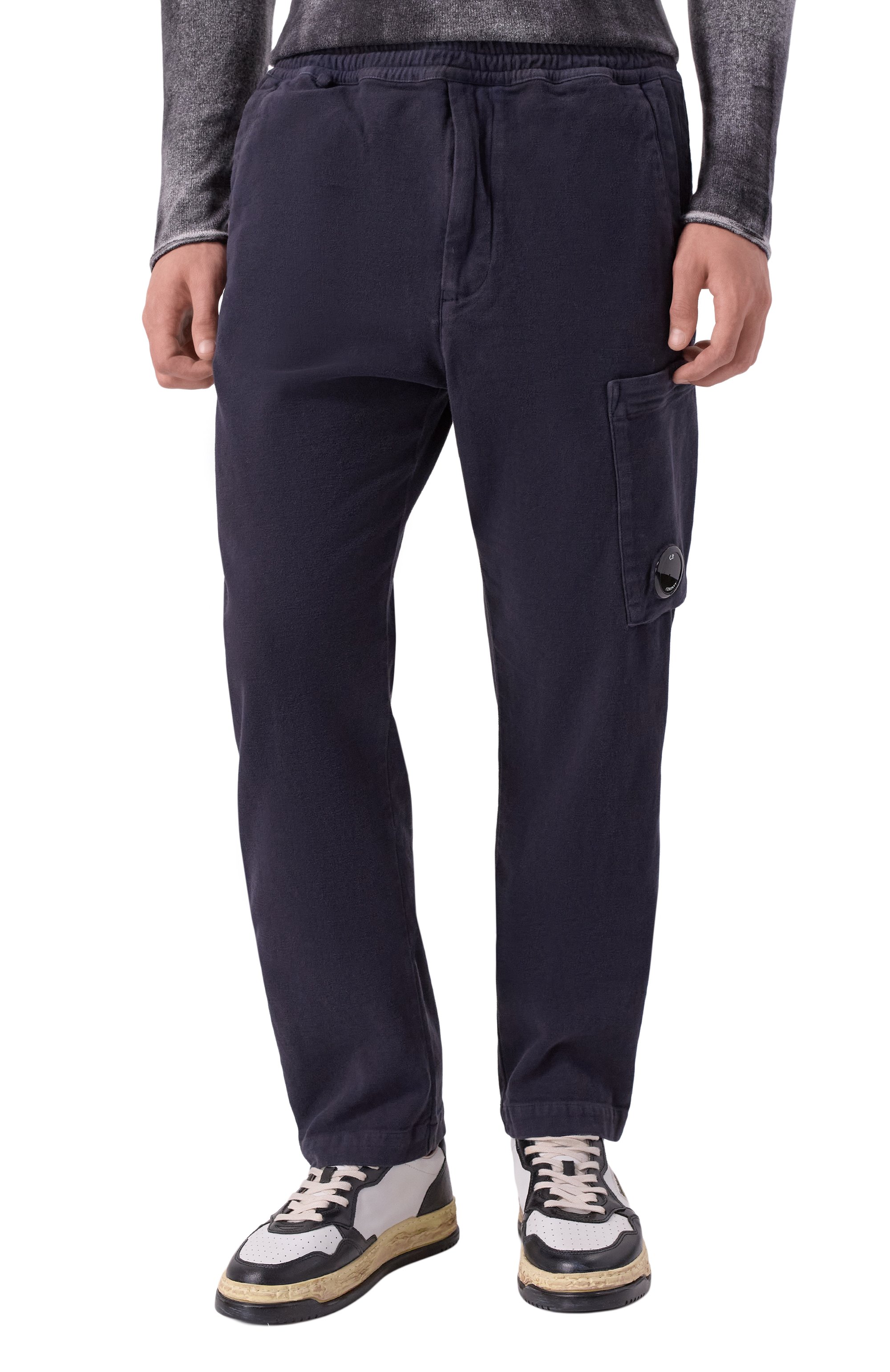 Хлопковые брюки C.P. COMPANY темно-синего цвета по цене 37900 руб., арт. 19CMPA279A110482G, фото 3 Хлопковые брюки C.P. COMPANY, арт. 19CMPA279A110482G, фото 3