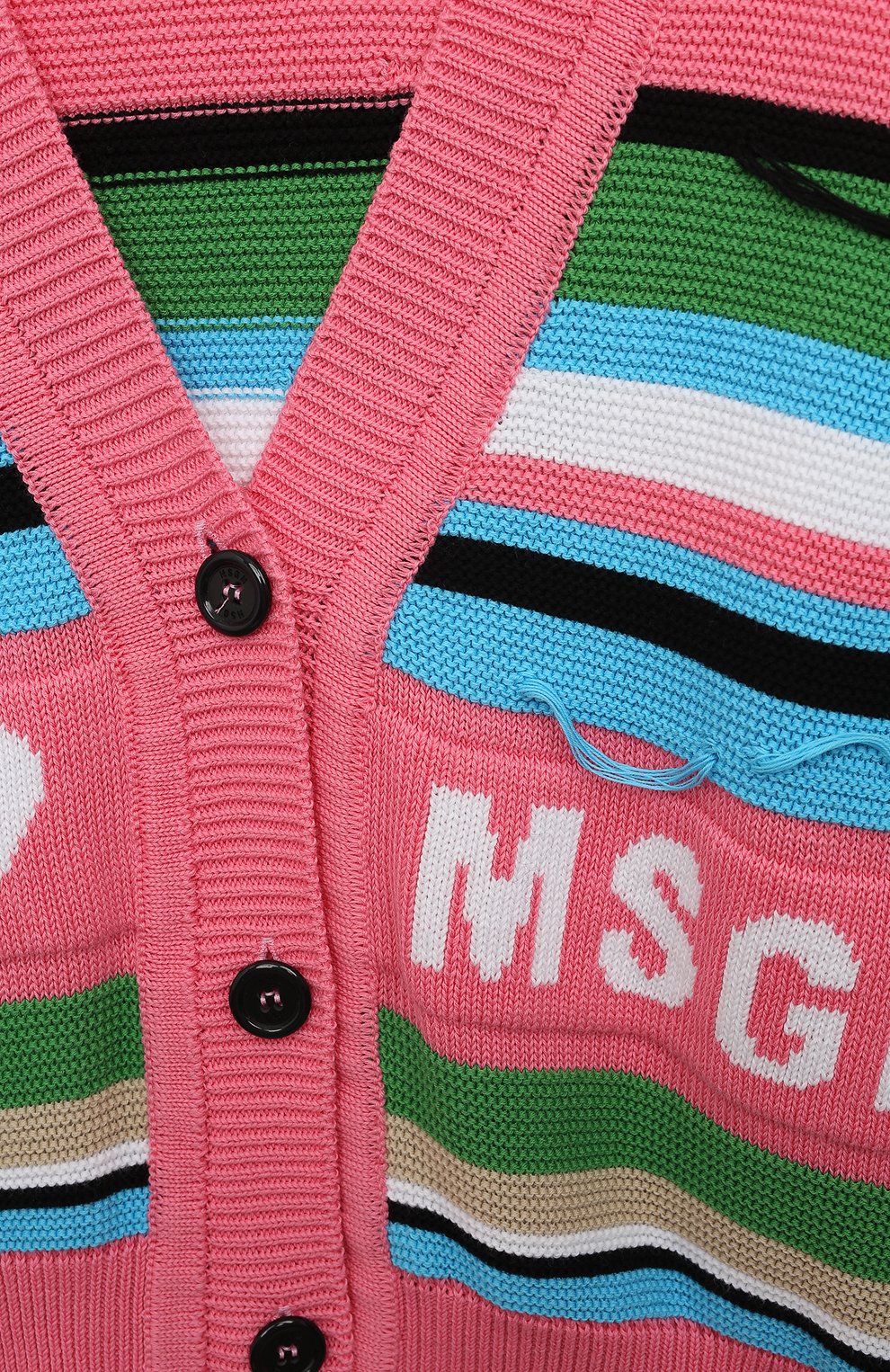 Хлопковый кардиган MSGM KIDS, арт. MS029432, фото 3