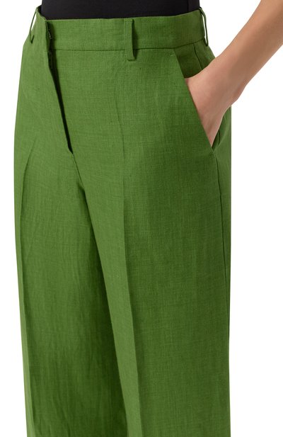 Льняные брюки WEEKEND MAX MARA, арт. MALIZIA, фото 5