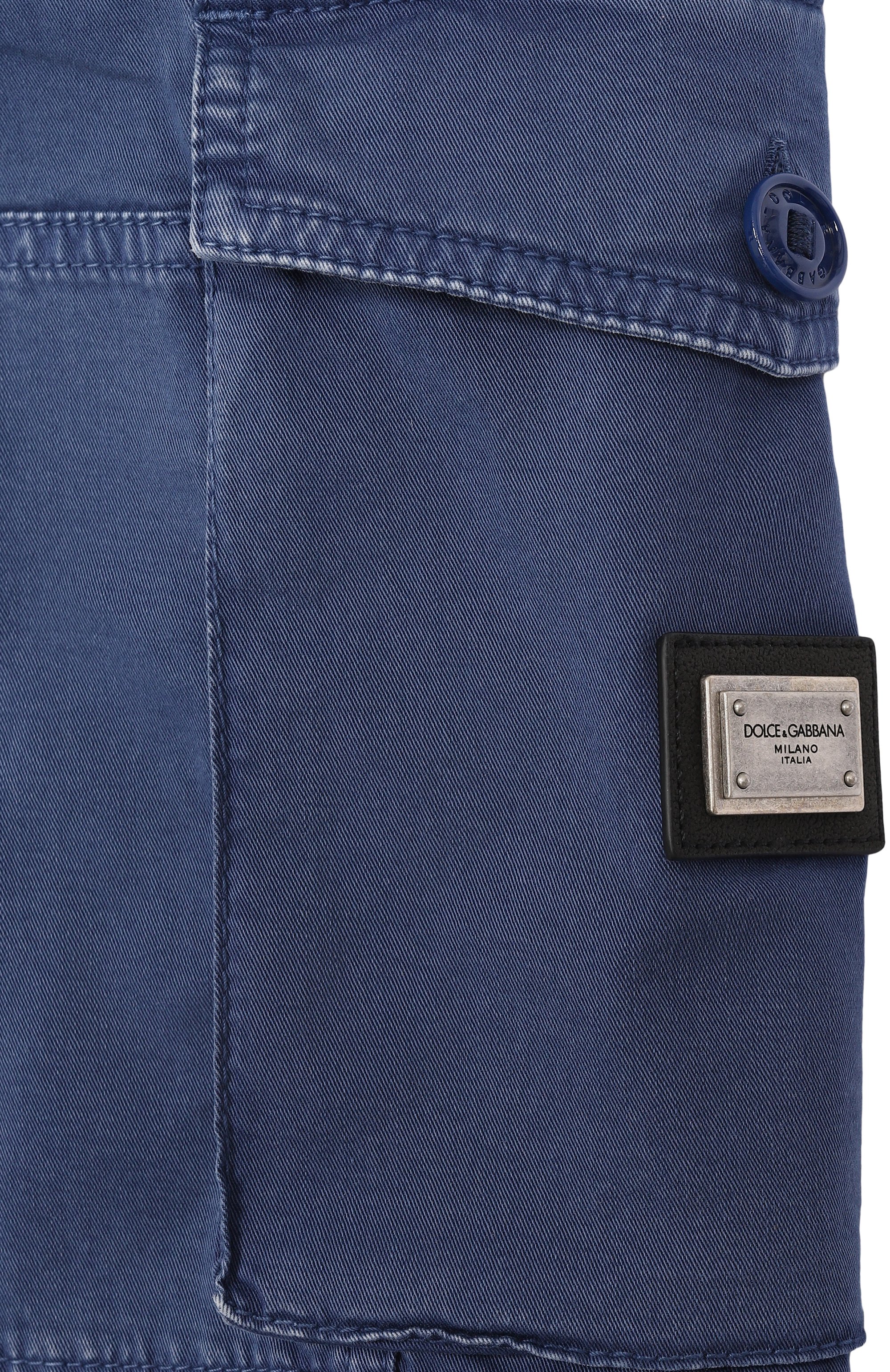 Хлопковые шорты-карго DOLCE & GABBANA, арт. L43Q98/LY108, фото 3