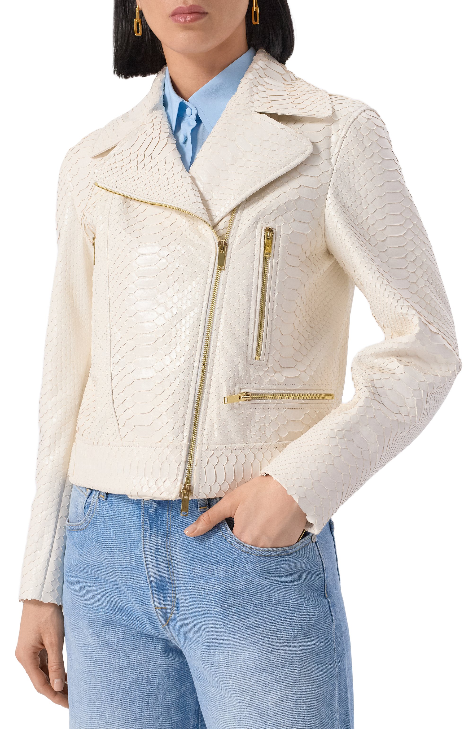 Куртка из кожи питона MVST, арт. EXBCK-Y089-3G/YLN006, фото 3