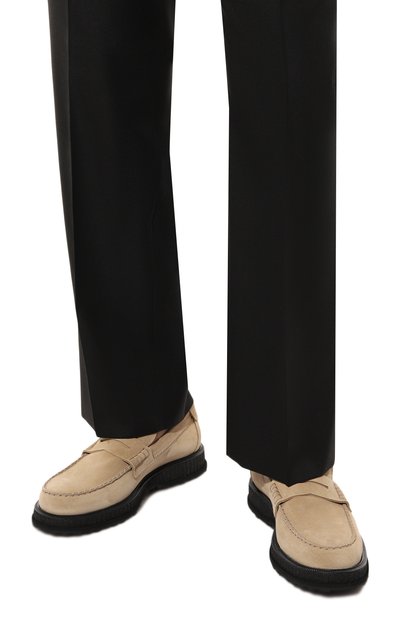 Замшевые пенни-лоферы KITON, арт. USSA211N0110807, фото 3