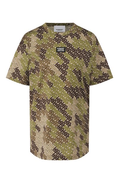 Женская хлопковая футболка BURBERRY, арт. 8016257