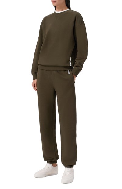 Хлопковые джоггеры JIL SANDER хаки цвета по цене 107000 руб., арт. J02KA0424/J20128, фото 2 Хлопковые джоггеры JIL SANDER, арт. J02KA0424/J20128, фото 2