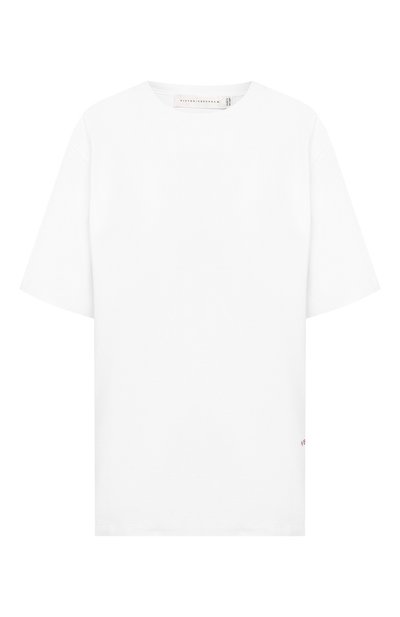 Женская хлопковая футболка VICTORIA BECKHAM, арт. TP JRS 1813 MSS19 HEAVY WEIGHT JERSEY