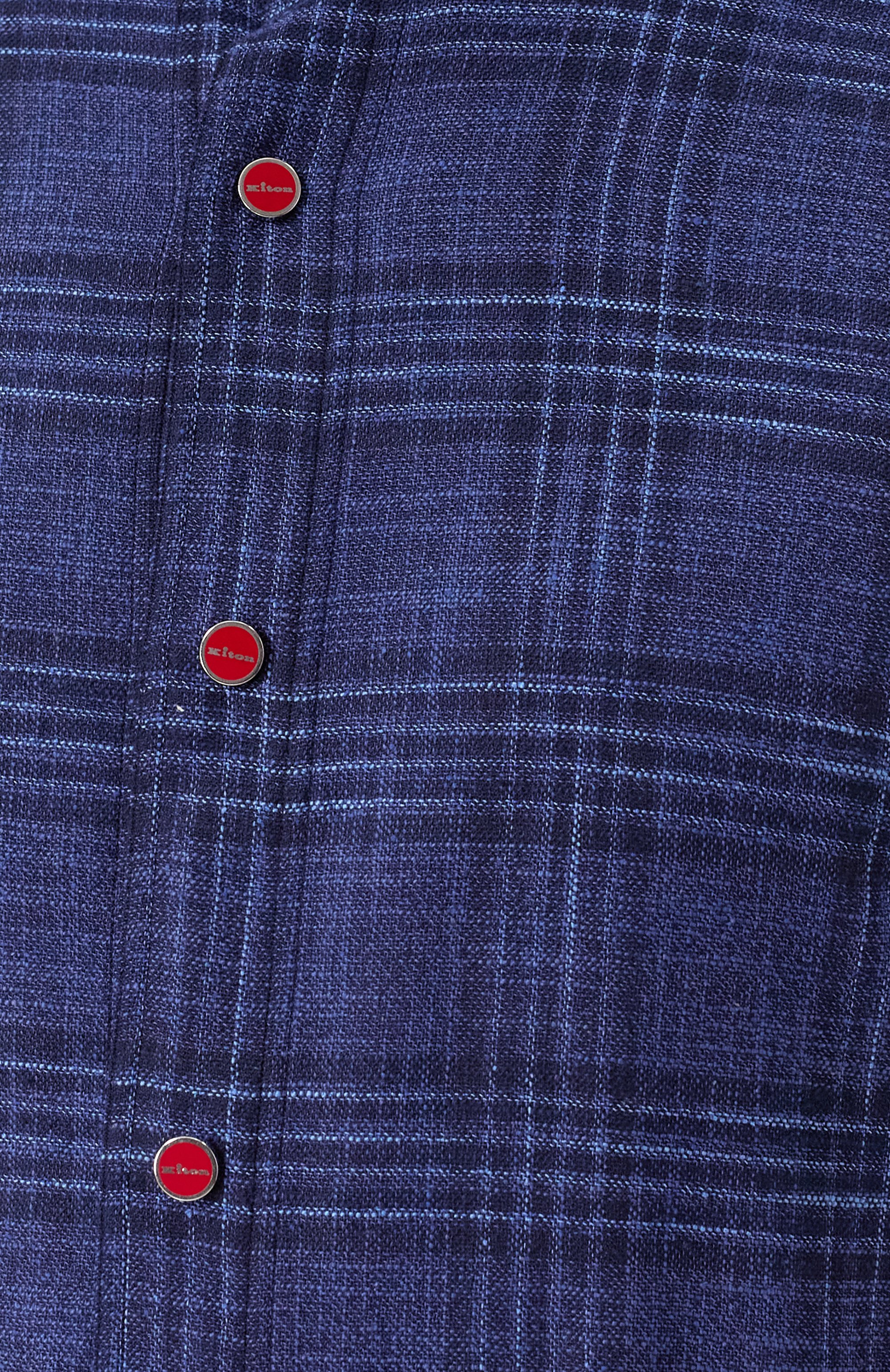 Рубашка из шерсти и шелка KITON, арт. UMCMARK0617E19, фото 6