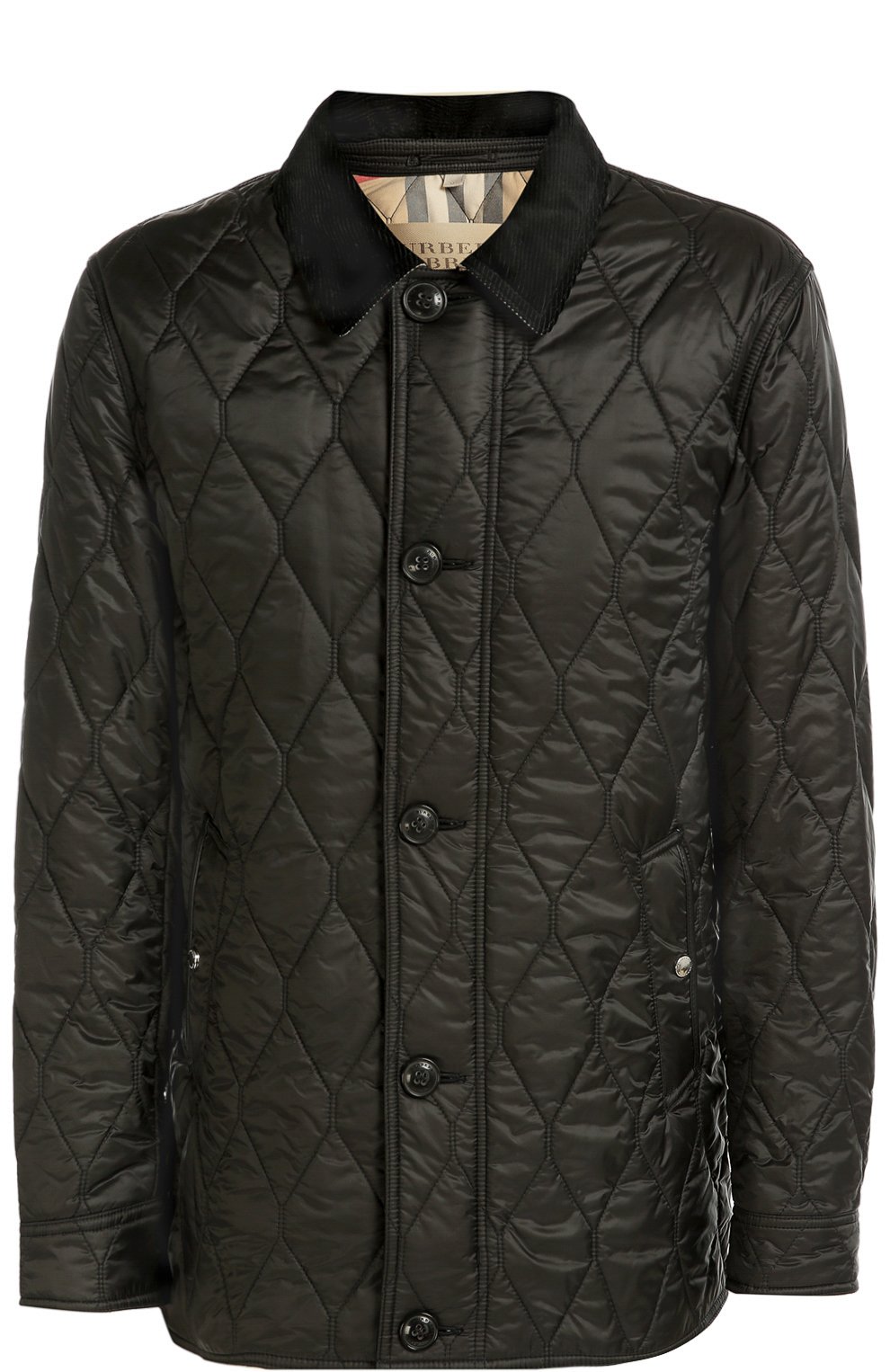 Стеганая куртка с отделкой из натуральной кожи BURBERRY, арт. 3996365, фото 1