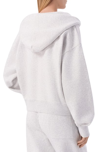 Хлопковая толстовка luxury club SPORTY AND RICH, арт. ST0947842GY03/S&R LUXURY CLUB ZIPPED H00DIE, фото 4