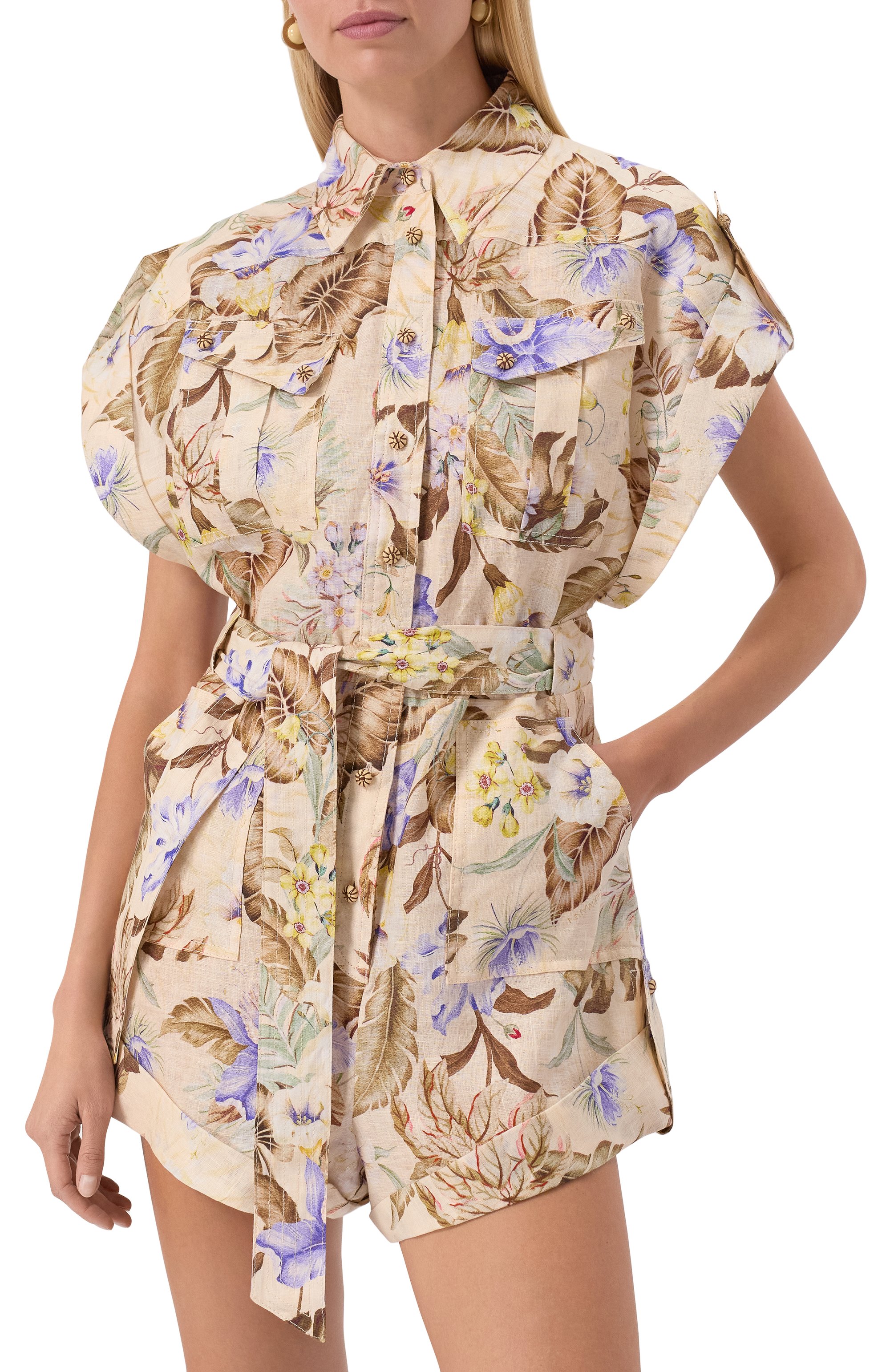 Льняной комбинезон ZIMMERMANN, арт. 4235YSS254, фото 3