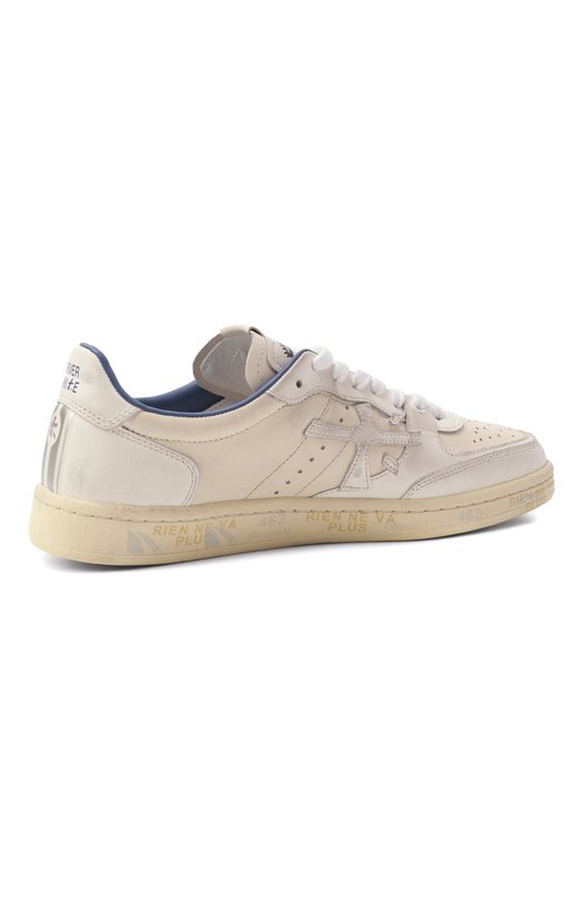 Кожаные кеды Bskt Clay-D Premiata BSKTCLAD/VAR 7315_BSKT CLAY-D/7515 Бежевый  BSKTCLAD/VAR 7315_BSKT CLAY-D/7515 Фото 5