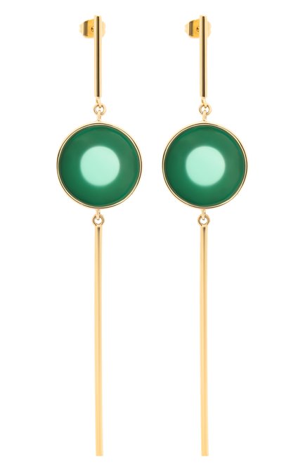 Женские серьги CRYSTALLINE JEWELLERY зеленого цвета, арт. 393В | Фото 1 (Нос: Не проставлено; Реги�ональные ограничения белый список (Axapta Mercury): Не проставлено)