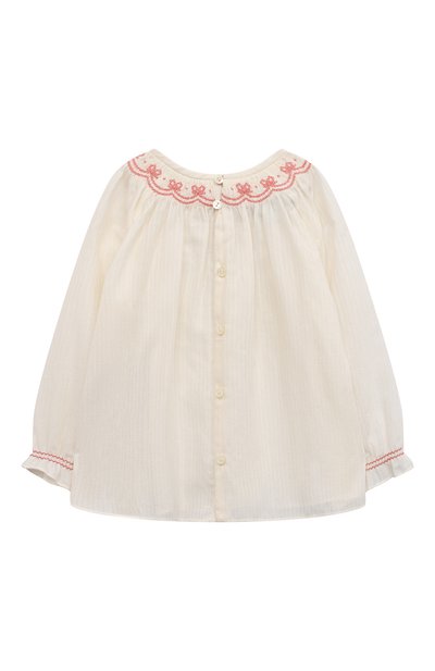 Хлопковая блузка GUCCI, арт. 615541 ZAEFQ, фото 2