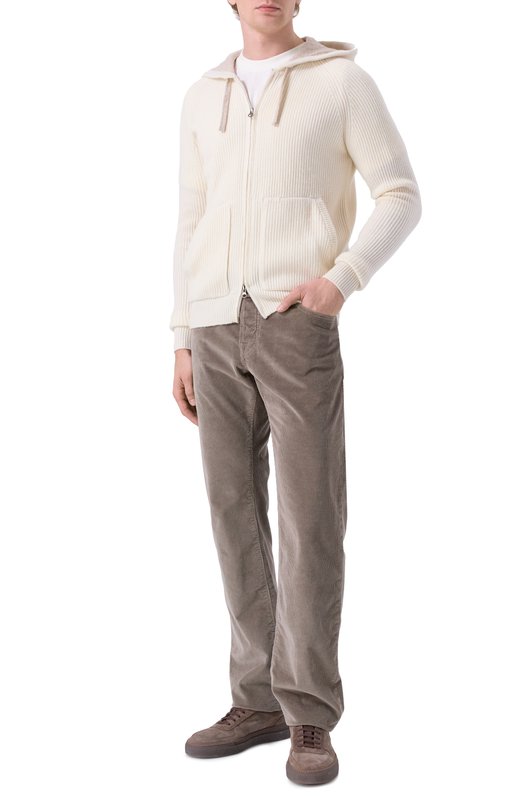 Кардиган из шерсти и кашемира L.B.M. 1911 6380/59505 Белый  6380/59505 Фото 2