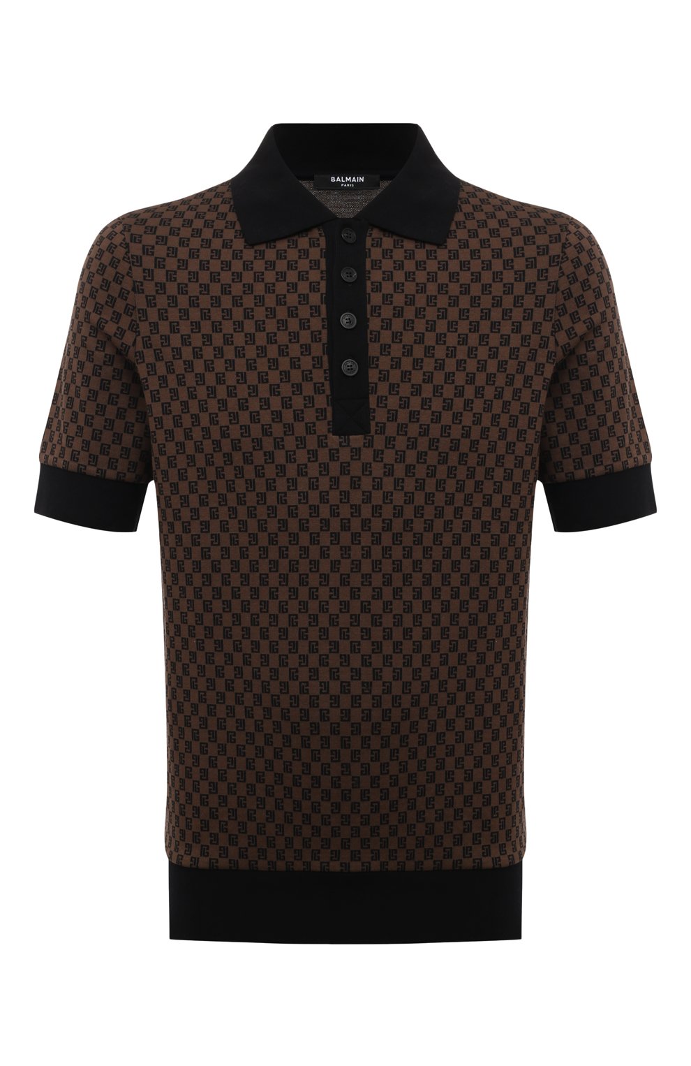 Хлопковое поло BALMAIN, арт. BH0GB070/JH18, фото 1