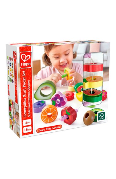 Игрушка-шнуровка веселые гусеницы HAPE, арт. E1072_HP, фото 4