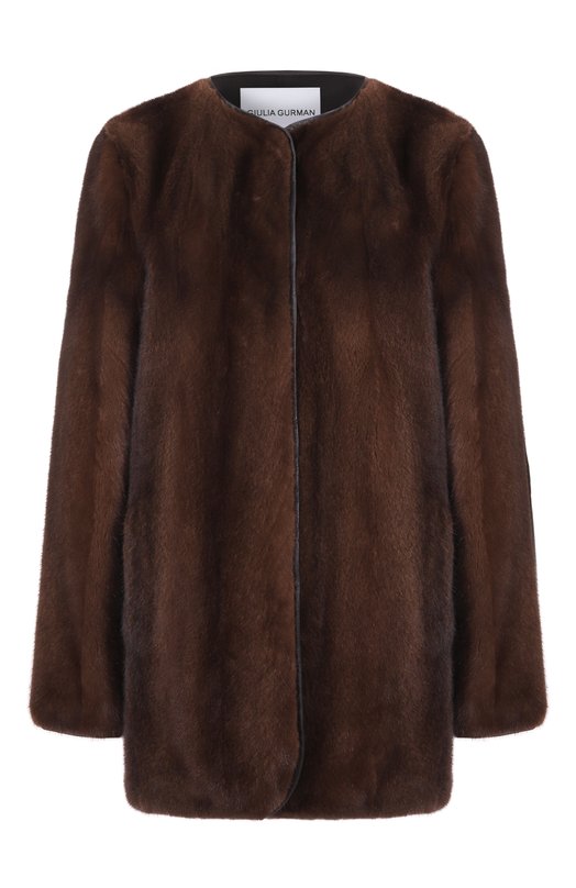 Шуба из норки Giulia Gurman 221DB40 Коричневый 221DB40